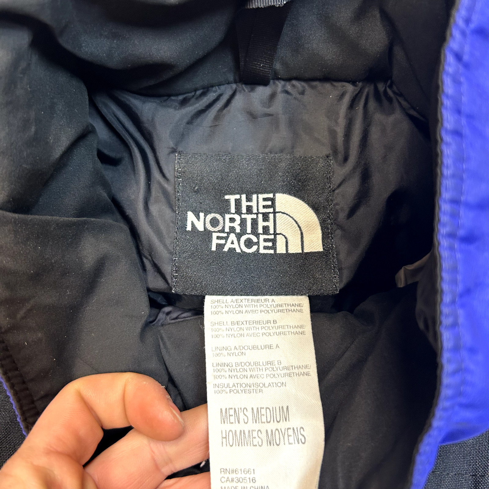 The North Face Extreme Rain Coat Mens Medium Full Zip Hiking Windbreaker Black image 9
