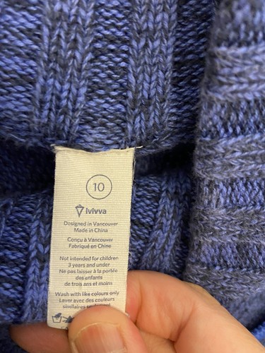 Ivviva Girl Blue Cardigan Size 10 - Picture 2 of 2