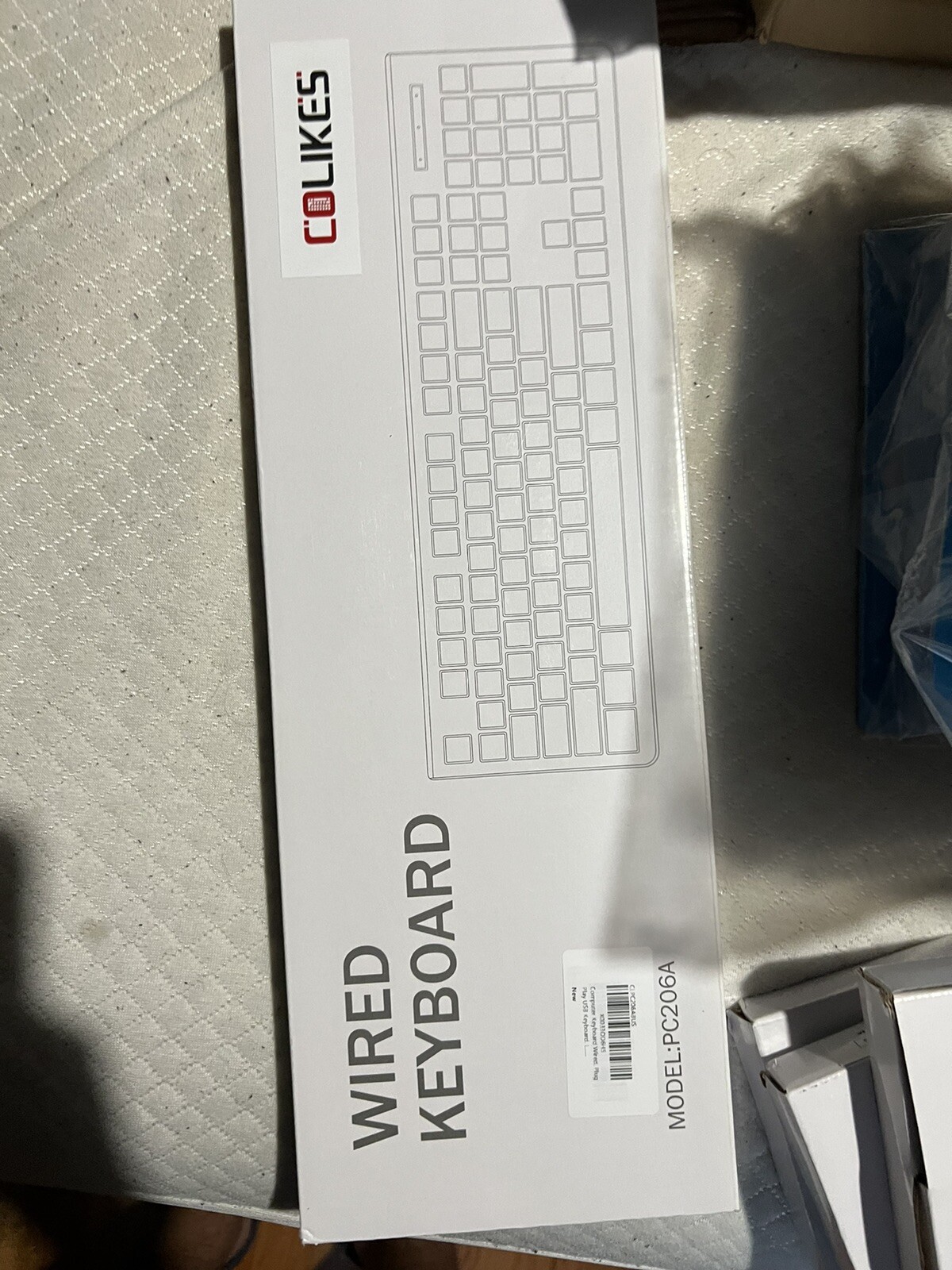 Computer Keyboard Wired, Plug Play USB Keyboard, Low Profile Chiclet Keys, Large
