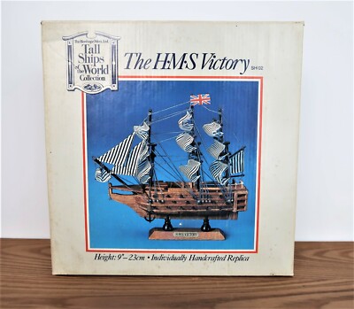 Heritage Mint HMS Victory Tall Ships Collection Hand Crafted Wooden Model NIB
