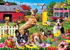 MasterPieces Wild Whimsical - Dog Gone Good Day 1000 Piece Jigsaw Puzzle B