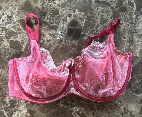 38DDD Soma Unlined Full Coverage Embroidered Underwire Bra