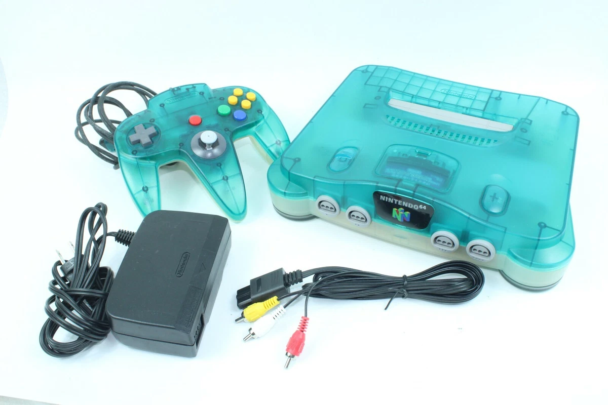 Nintendo 64 N64 game console Clear Blue Japan tested working 45496850531 |  eBay