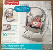 fisher price rainforest take along swing and seat