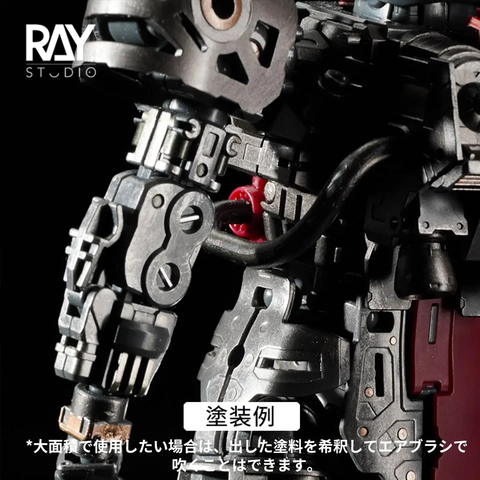 RAY Realistic 8-Color Metallic Markers Set Pointed / Flat Tip Model Coloring - Image 4 of 4