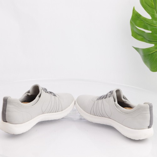 Clarks Womens Adella Stroll Walking Shoe Size 9 Light Gray Sneaker Tennis Casual - 第 10/15 張圖片