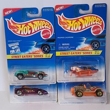 Hot Wheels 1996 Street Eaters series set - all four cars