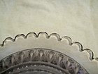 VTG 7.25 in Pressed Glass Candy Nut Dish with Scalloped Edge & Starburst Bottom — photo 6