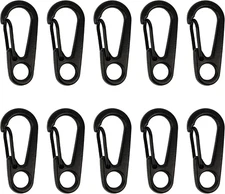 Small Mini Carabiner Clip - Tiny Spring Snap Hook for Outdoor Accessories