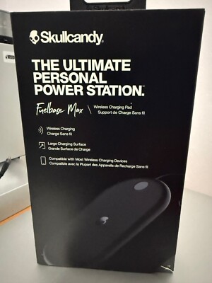 Skullcandy Fuelbase Max Wireless Charging Pad Black - New, Sealed