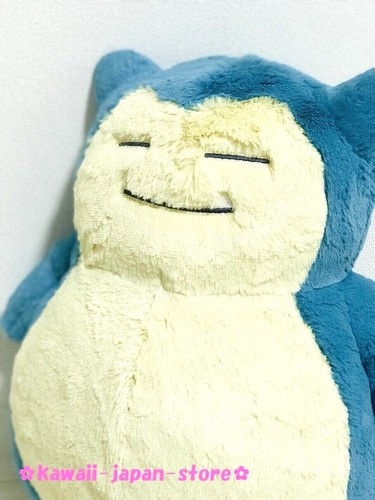 Pokemon Center Original Fluffy Hugging Plush Doll Snorlax with Tag 16.5" 42cm - Picture 5 of 12