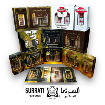 Surrati Concentrated Alcohol Free Roll On Attar Ittar 6x6ml Perfume Attar 6x6ml