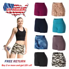 Women's High Waist Yoga Dance Shorts Cheerleader Volleyball Pants Casual Workout