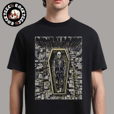 Comeback Kid For Warsaw Concerts In Brooklyn New York On March 1 2025 T-Shirt
