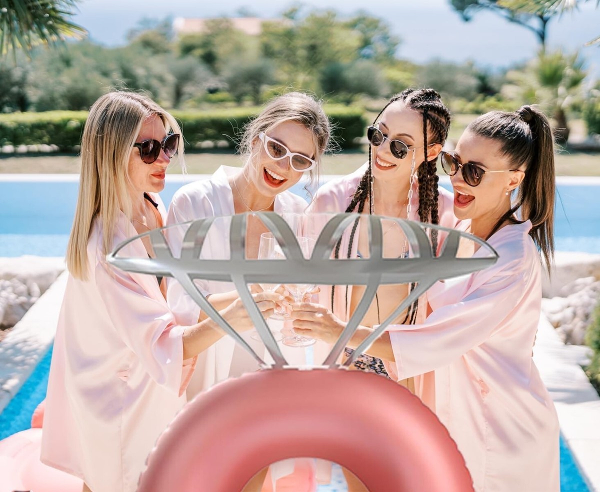 Bachelorette Party Beach Pool Float Inflatable Swim Lounge Diamond