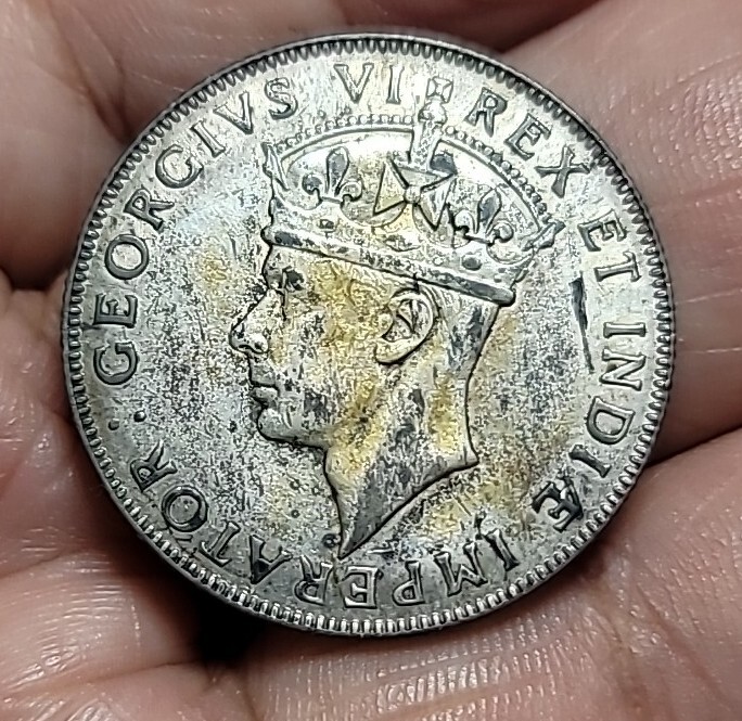 British East Africa 1941 Shilling, Rare Variety, Type 2, XF, Original 