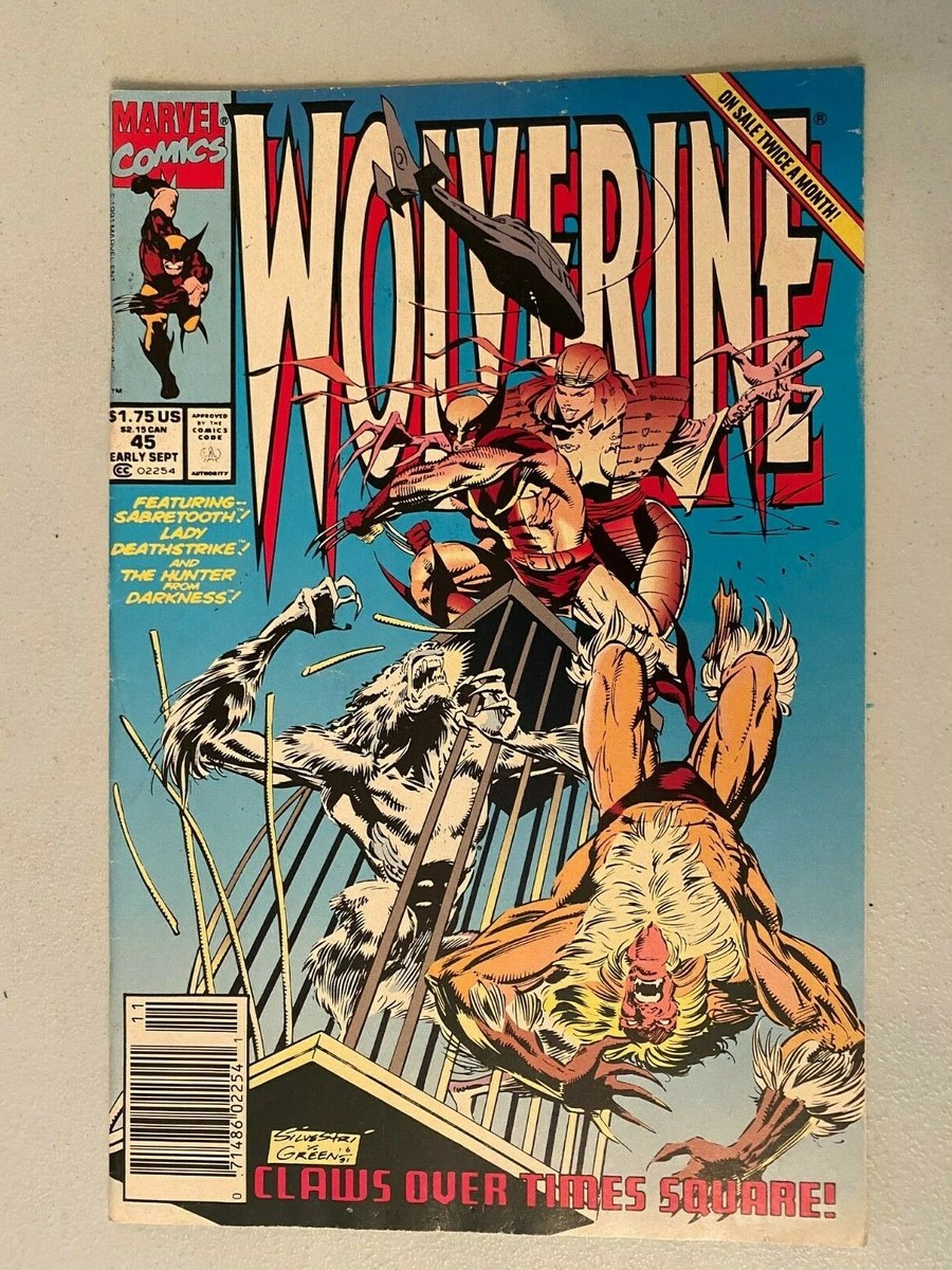 Wolverine 1991 (Lot of 4 comics) 45, 46, 47, 48 sabretooth shiva