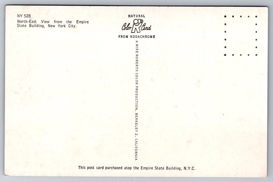 New York City NY New York Postcard Empire Sate Building North East