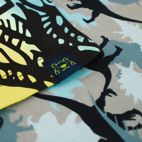 Dinosaur Short Sleeve Pyjamas Kids Boys 6 7 8 9 10 11 12 13 Years PJs Grey Blue - Picture 4 of 8