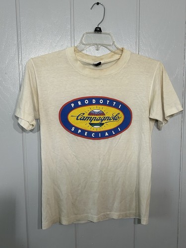 VINTAGE 80’s 90’s Campagnolo Shirt Mens Medium Cycling SINGLE STITCH