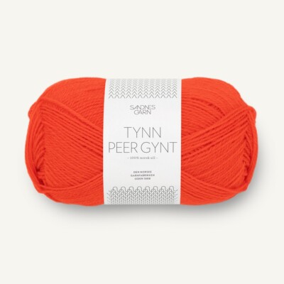 TYNN PEER GYNT von SANDNES GARN - SPICY ORANGE (3819) - 50 g / ca. 205 m Wolle