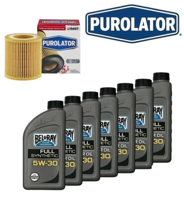 7L 8100 X-CESS 5W30 Purolator Filter Motor Oil Change Kit E90 E92 335i 3.0