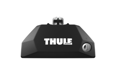 Thule 7106 Evo bündiger Schienenfuß x1 komplett spezifischer Schlüssel & Lauf nur 1 Fuß
