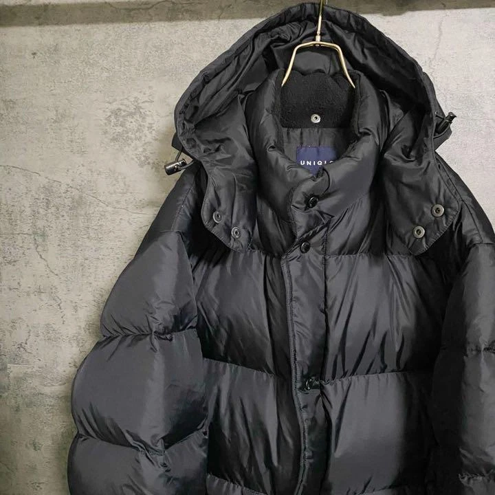 Japan Used Fashion Super Rare 90S Old Uniqlo Down Jacket Outer Black Xl