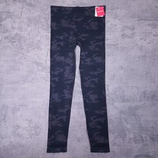 SPANX Look At Me Now Camo Leggings Womens Size MEDIUM Black High Rise