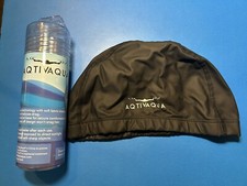 AqtivAqua Spandex Swim Cap with Protective Layer for Women Men Adult and Kids