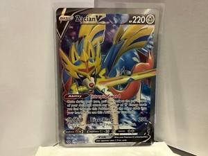 Pokemon Zacian V 195/202 Sword & Shield Base Set NM 1113 #184