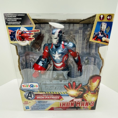 Figura Marvel Avengers SONIC BLASTING IRON PATRIOT Iron Man 3 Toys R Us 2013 NUEVA - Imagen 14 de 20