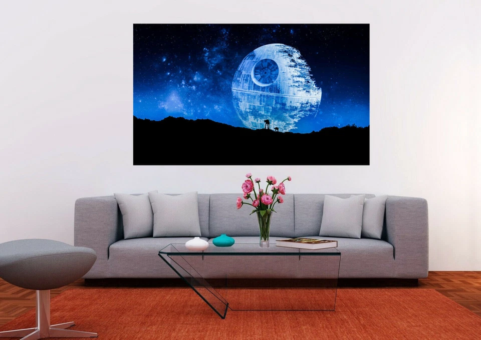 Star Wars Todesstern Film Leinwand Bilder Wandbilder - Hochwertiger Kunstdruck - Bild 4 von 4