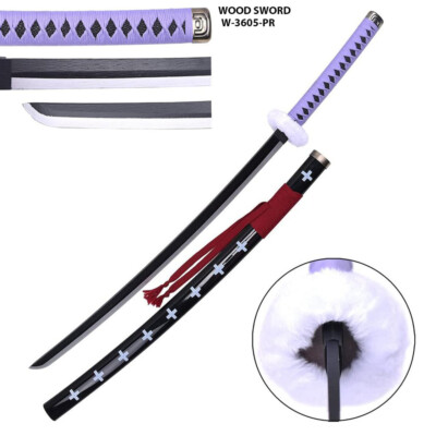 #ad #ad One Piece Trafalgar Law Surgeon of Death Purple Wood Sword Cosplay Prop $35.95