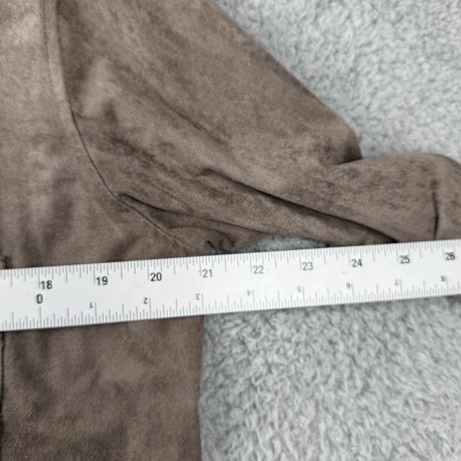 Max Studio Long Sleeve Button Down Suede Like Blo… - image 4