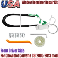 For Chevrolet Corvette C6 2005-2013 Window Regulator Repair Kit Front Driver