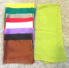 100% Mulberry Silk Remnant/Scrap/Ribbon 6x34.6", 8x34.6", 10x34.6" for Craft