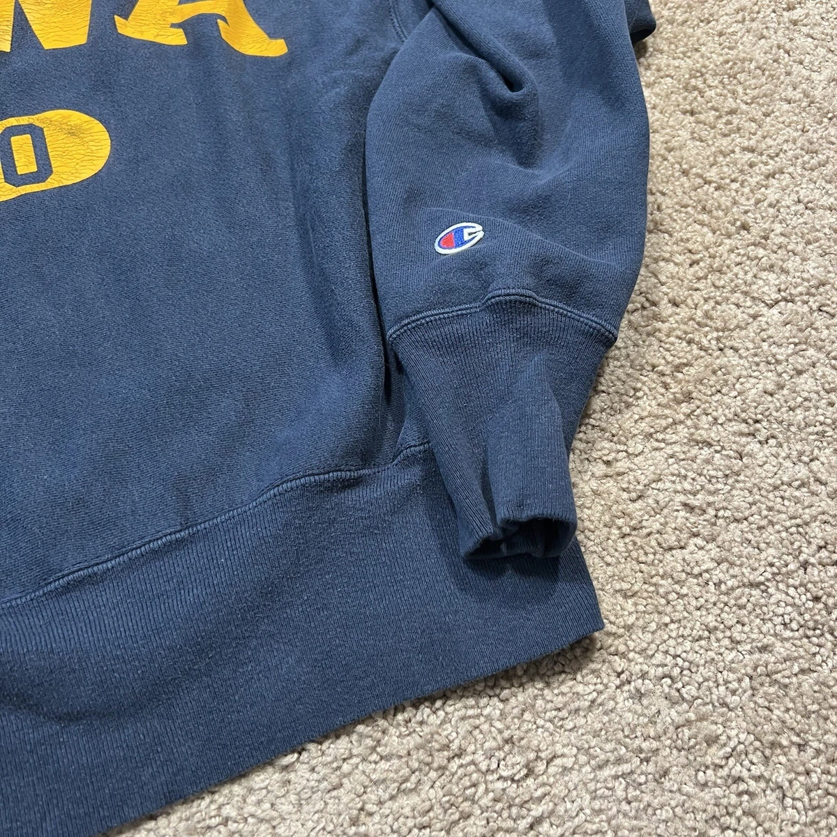 Vintage 90s Champion Reverse Weave Sweatshirt Iowa University Sz L