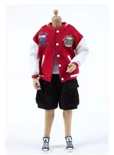 1/12 Scale Male Sports Baseball Jacket + Medium Pants Set for 6''Action Firgure