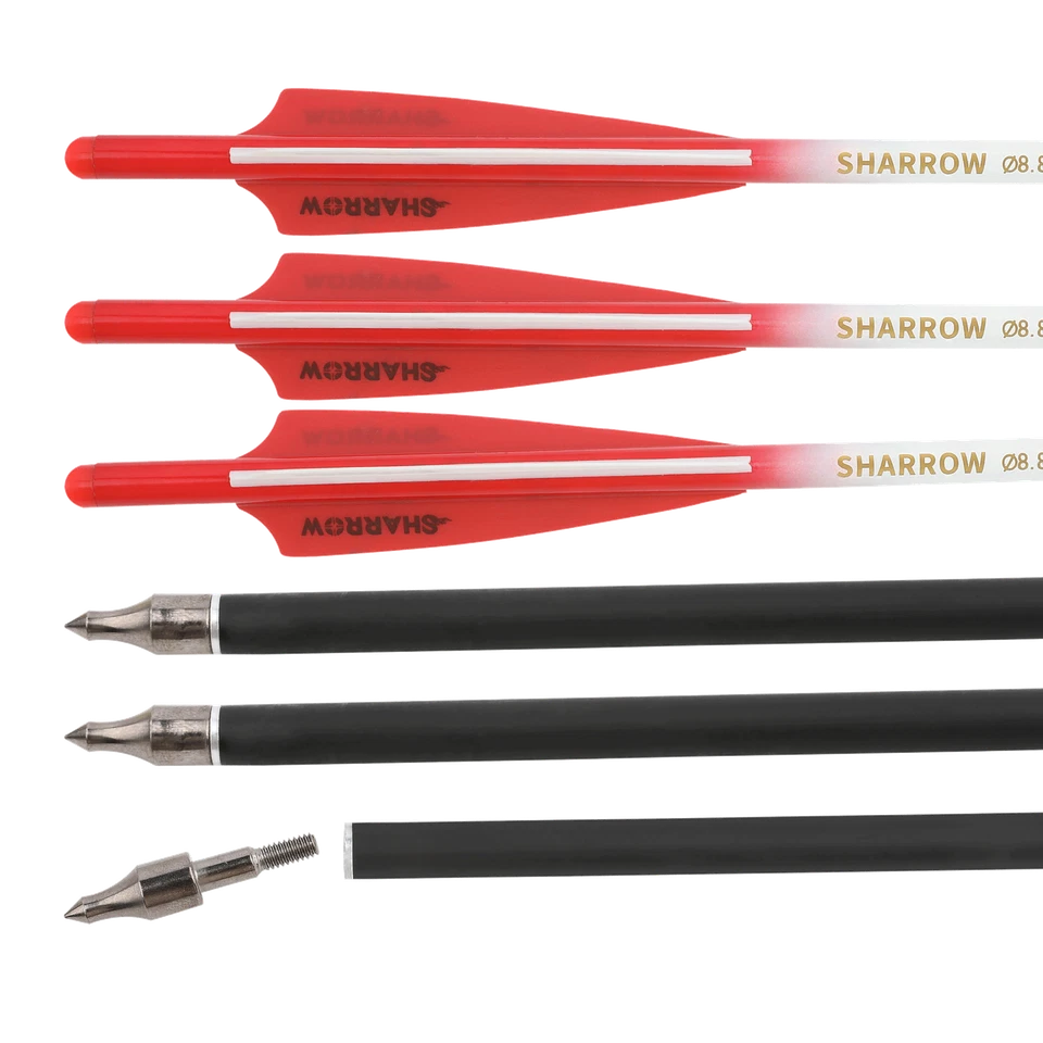 16" 17" 18" 20" 22" Crossbow Bolts Carbon Arrows Vanes Bow Archery Hunting Shoot - Image 2 of 4