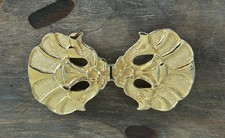 Vintage Alexis Kirk Belt Buckle Gold Tone