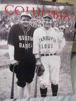 COLUMBIA MAGAZINE MAY. 2019 BABE RUTH LOU GEHRIG