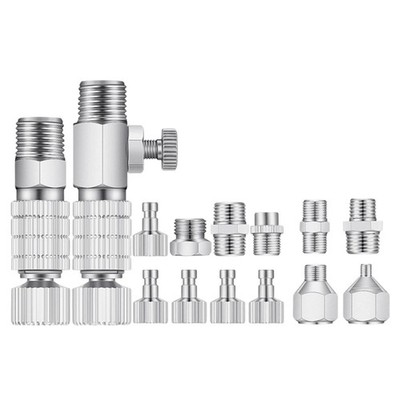 Quick Connect für Airbrush Adapter Set 14 tlg für Iwata Master Sparmax Einsatz
