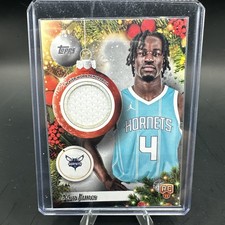 2025 Topps Basketball Holiday Rookie Patch Sion James #PR-SJ Hornets RC