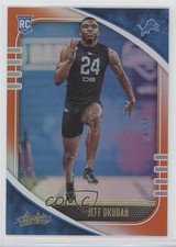 2020 Panini Absolute Rookie Spectrum Orange 74/75 Jeff Okudah #155 0c6
