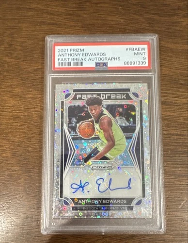 2021-22 Panini Prizm - Fast Break Autographs Anthony Edwards #FB-49 (AU)