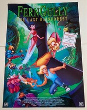 FERN GULLY LAST RAIN FORREST VINTAGE VIDEO FILM LARGE POSTER 1990&rsquo;S UK ORIGINAL