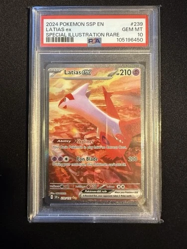 Latias EX 239/191 Special Illustration Rare Ssp En Surging Sparks Pokemon PSA 10