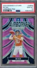 2024 Panini Rookies & Stars Bo Nix #A-BNX Airborne Pink 9/75 RC Broncos PSA 10