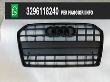 GRIGLIA ANTERIORE AUDI A6 S6  2014-2017 FULL BLACK +loghi neri(IN ARRIVO LUNEDI)